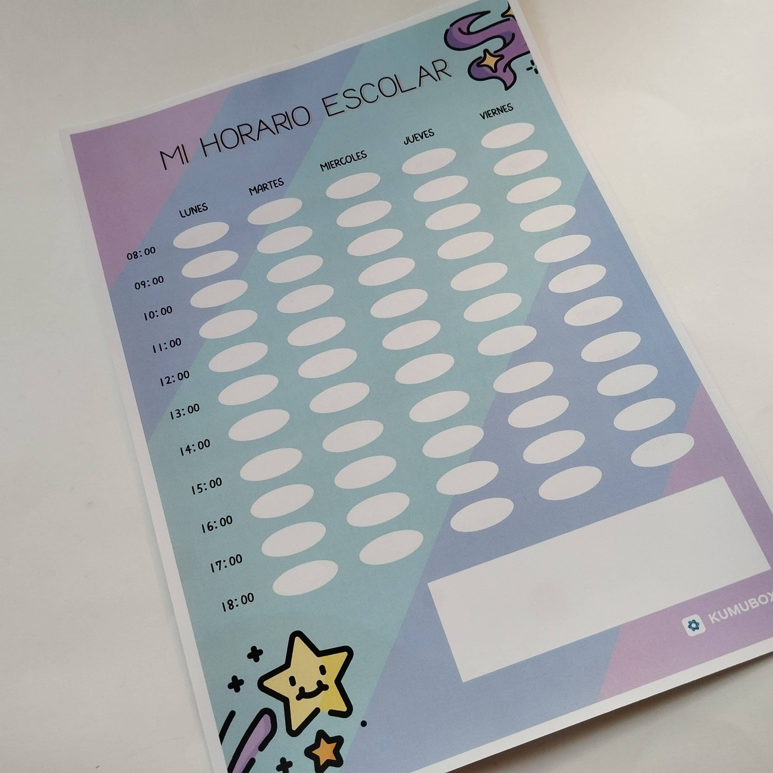 Horario Escolar Kumubox