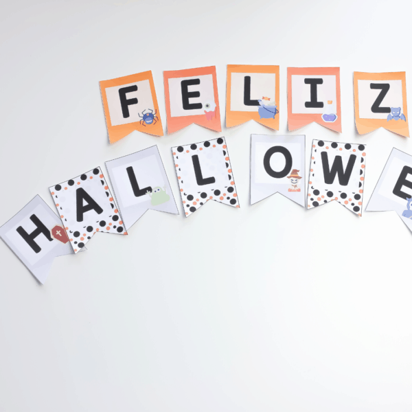 Banderines decorativos de Halloween para tu aula