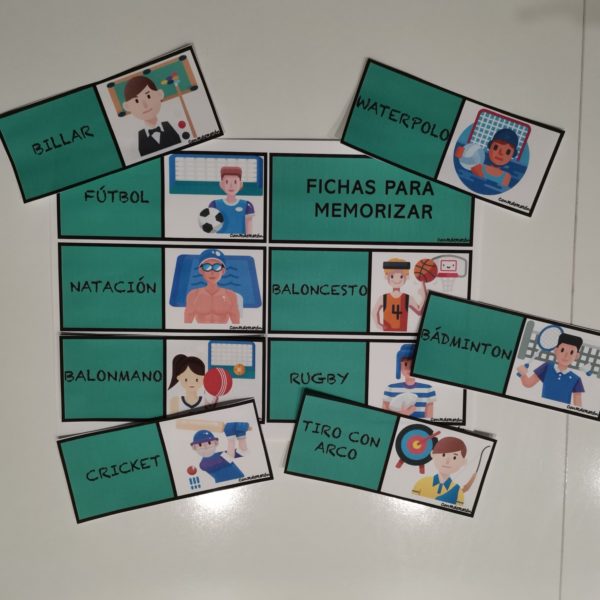FICHAS DE VOCABULARIO SOBRE DEPORTES
