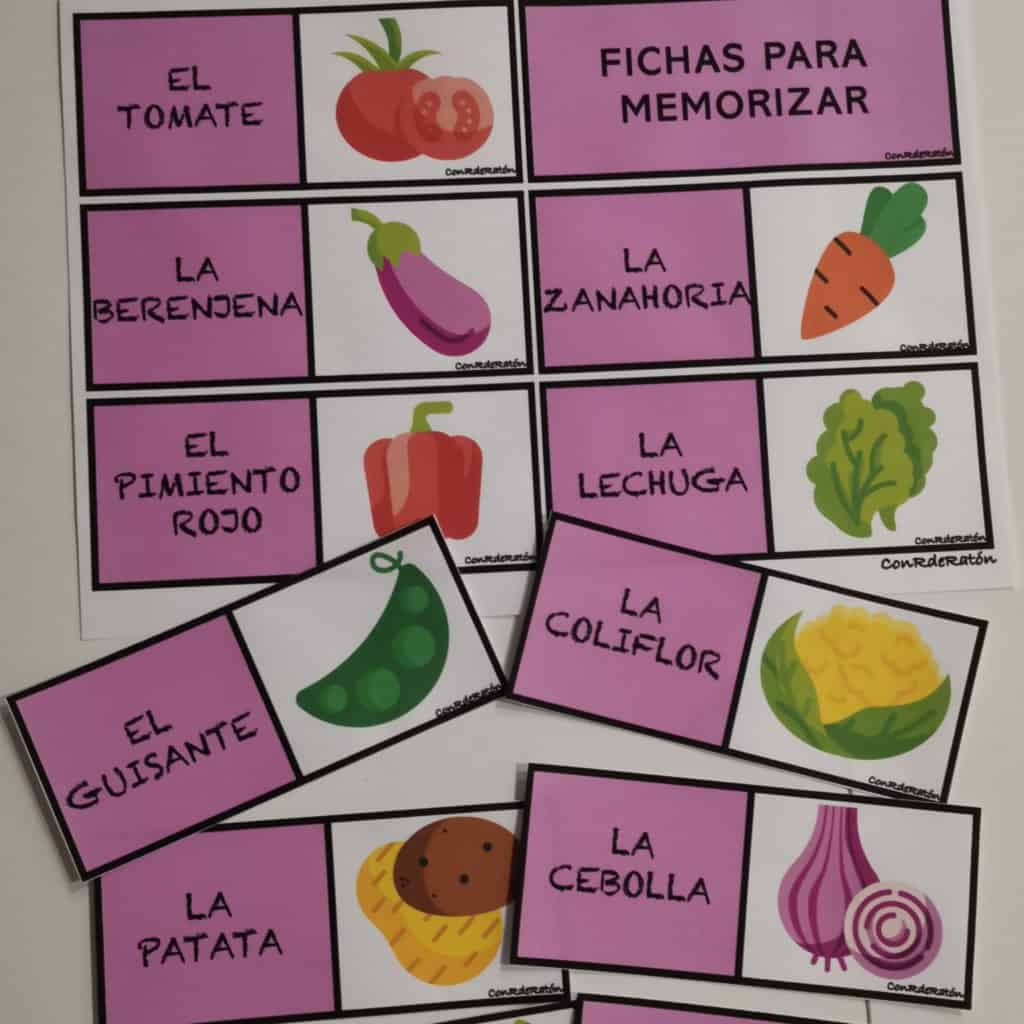 FICHAS DE VOCABULARIO DE VEGETALES | Kumubox.com