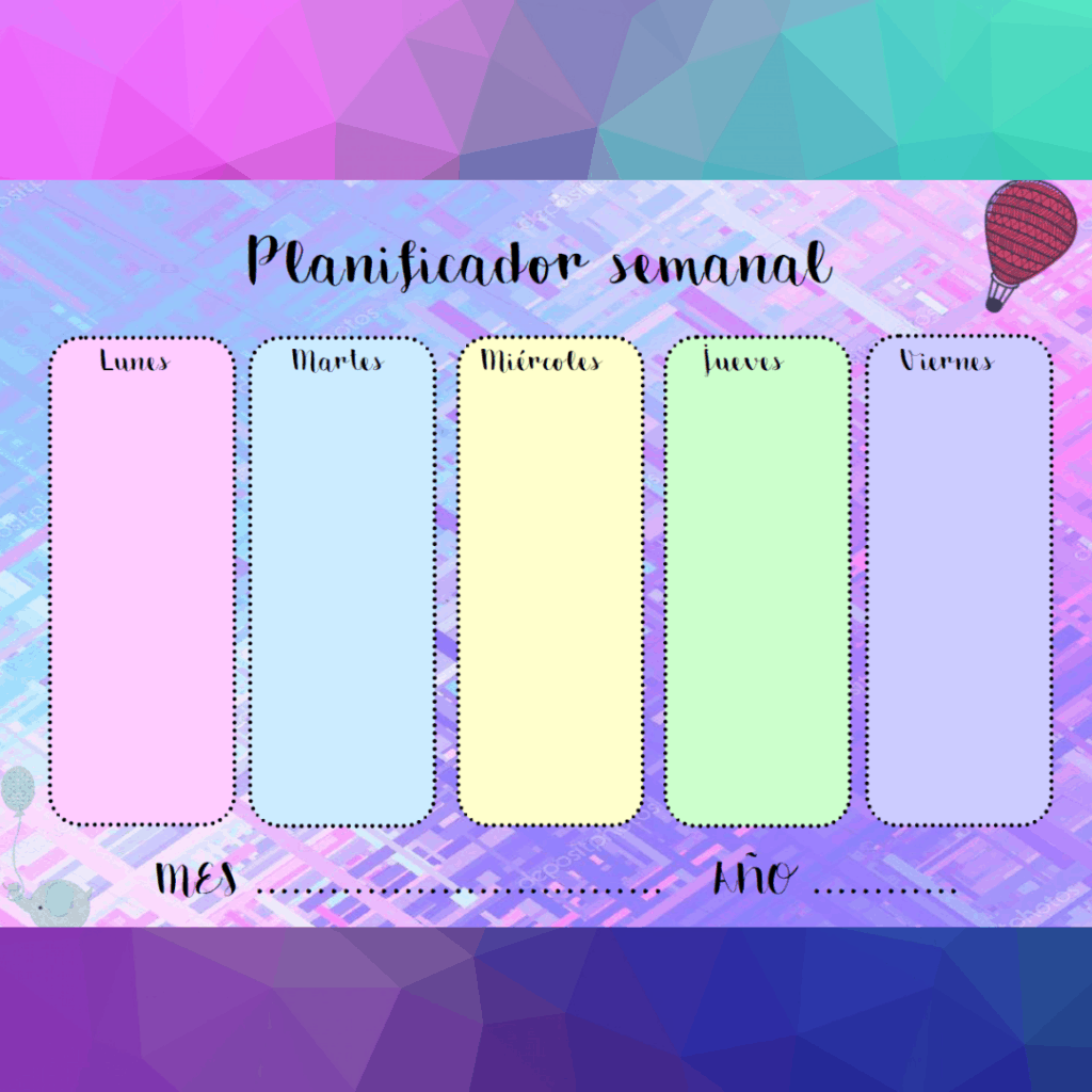 Planificador Semanal Kumubox Com