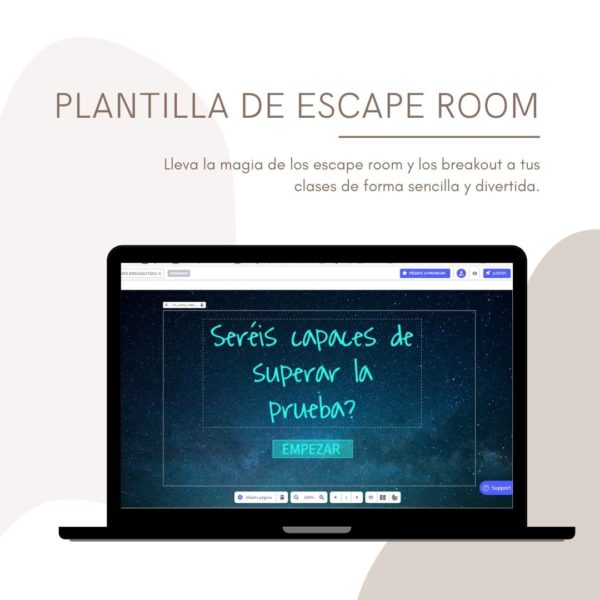 Plantilla para crear tu propio Escape room