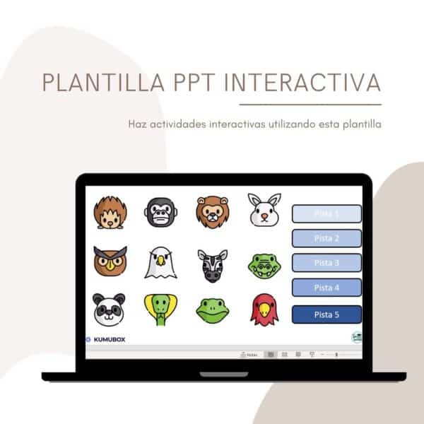 Plantilla para hacer actividades interactivas con Powerpoint