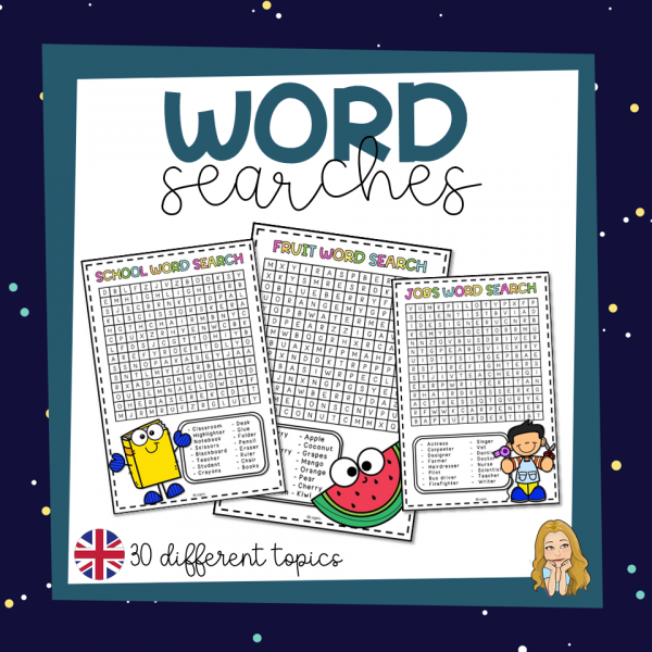 ENGLISH VOCABULARY – WORD SEARCHES