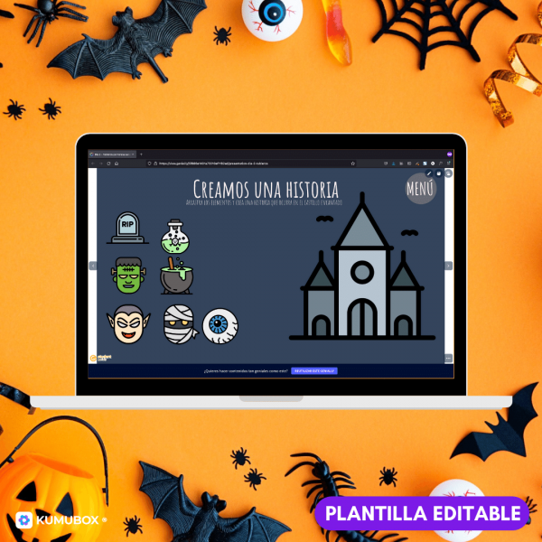 Plantilla para juegos de Halloween en Genially