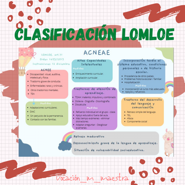 Clasificación ACNEAE