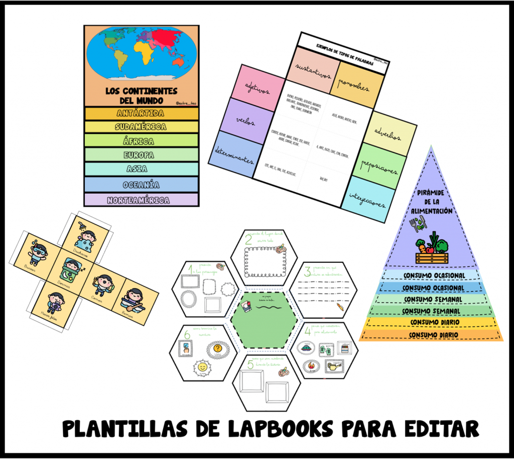 PLANTILLAS PARA HACER LAPBOOKS | Kumubox.com