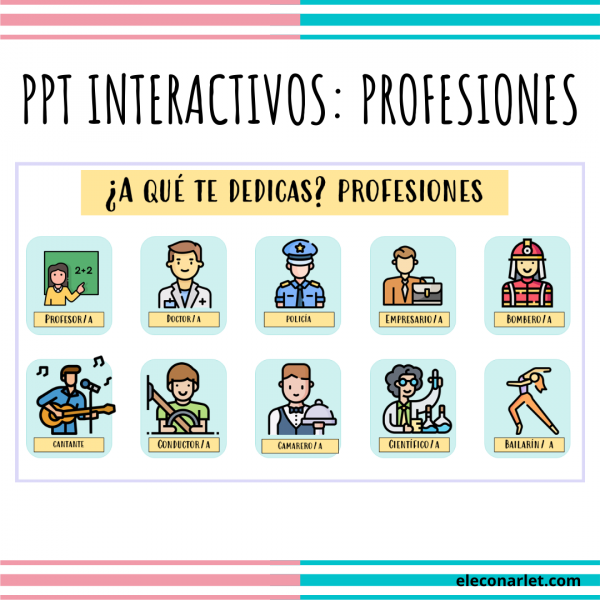 PPT interactivo: profesiones