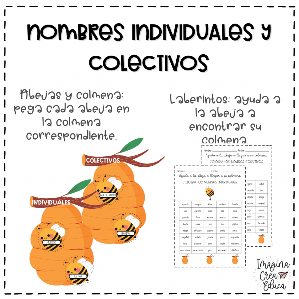 NOMBRES INDIVIDUALES Y COLECTIVOS | Kumubox.com