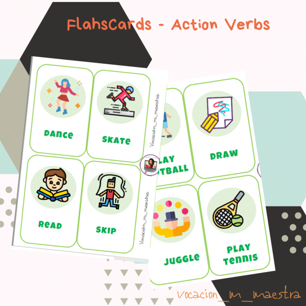 Flashcards Action Verbs