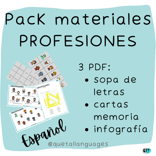 Pack 3 materiales profesiones