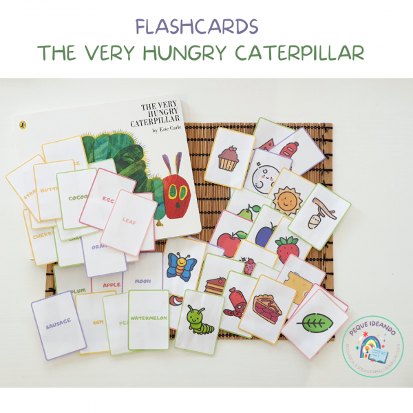 Flashcards para emparejar – Vocabulario The Very Hungry Caterpillar