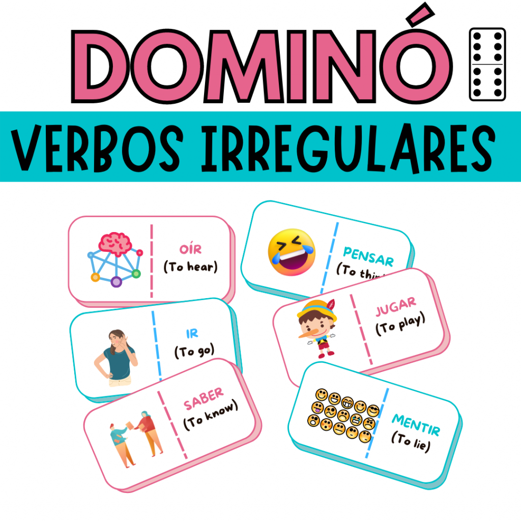 Dominó Verbos Irregulares En Español | Kumubox.com