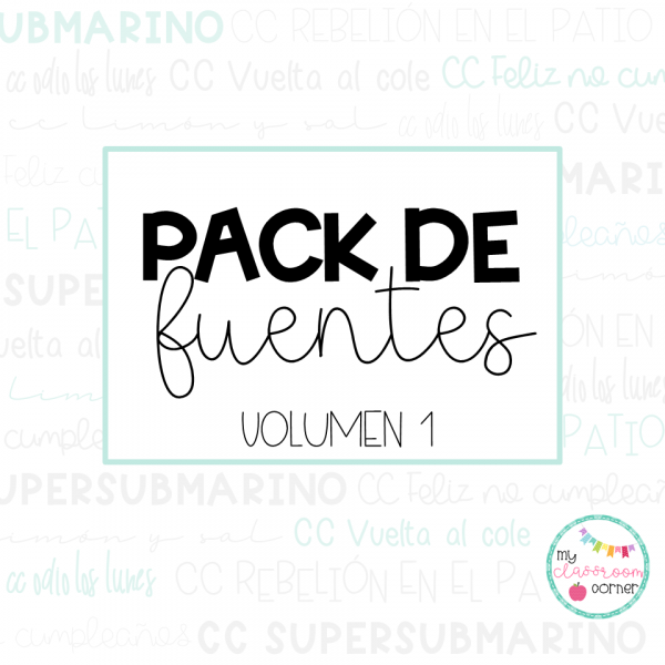 Pack de fuentes – Volumen 1