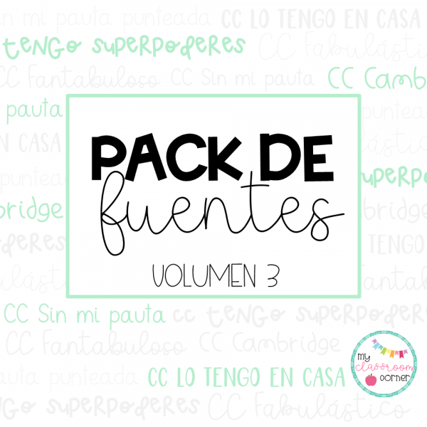 Pack de fuentes – Volumen 3