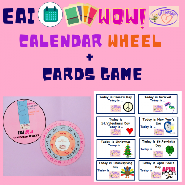 calendar wheel and card game