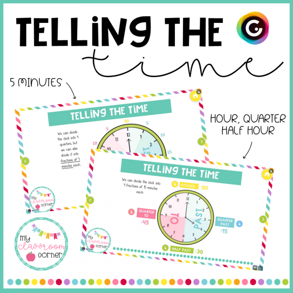 Telling the time – Genially
