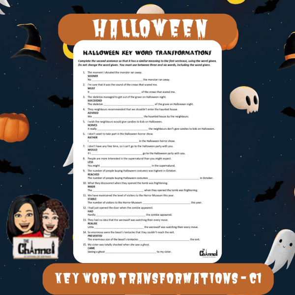 Halloween – C1 Key Word Transformations