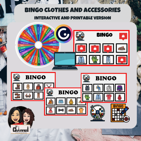 Clothes and Accessories Bingo