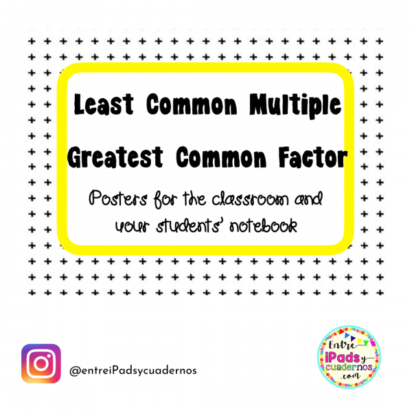 Least Common Multiple and Greatest Common Factor Posters