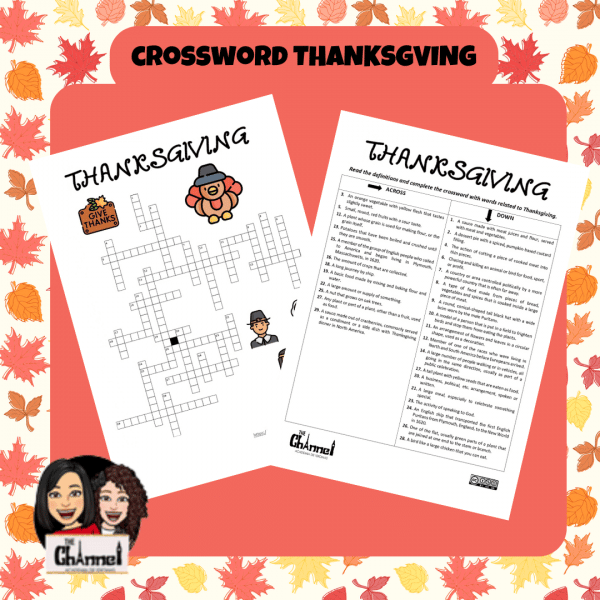 Thanskgiving Crossword – 30 words