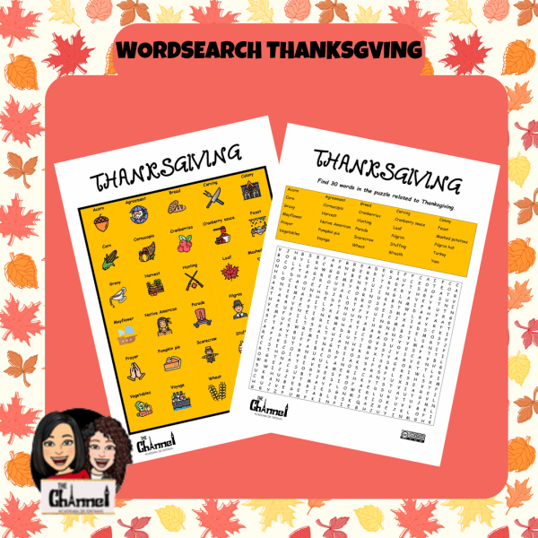Thanksgiving – Wordsearch