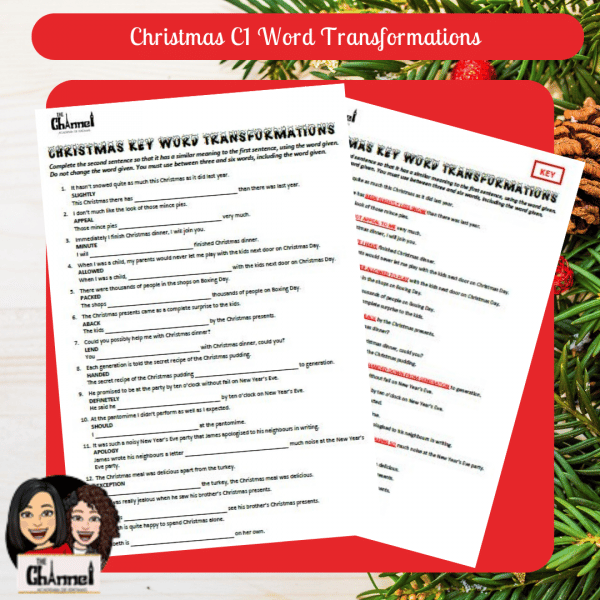 Christmas C1 Key Word Transformations