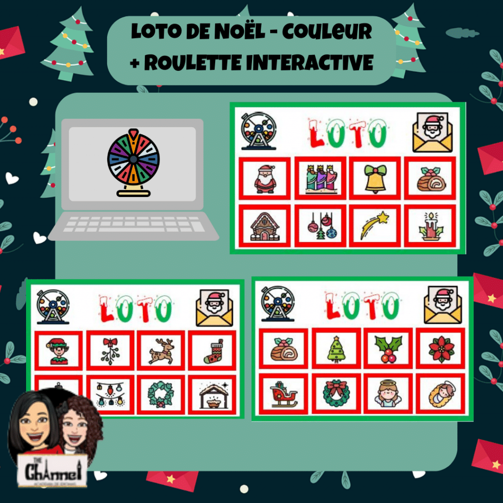 Noel Loto + Roulette interactive Couleur