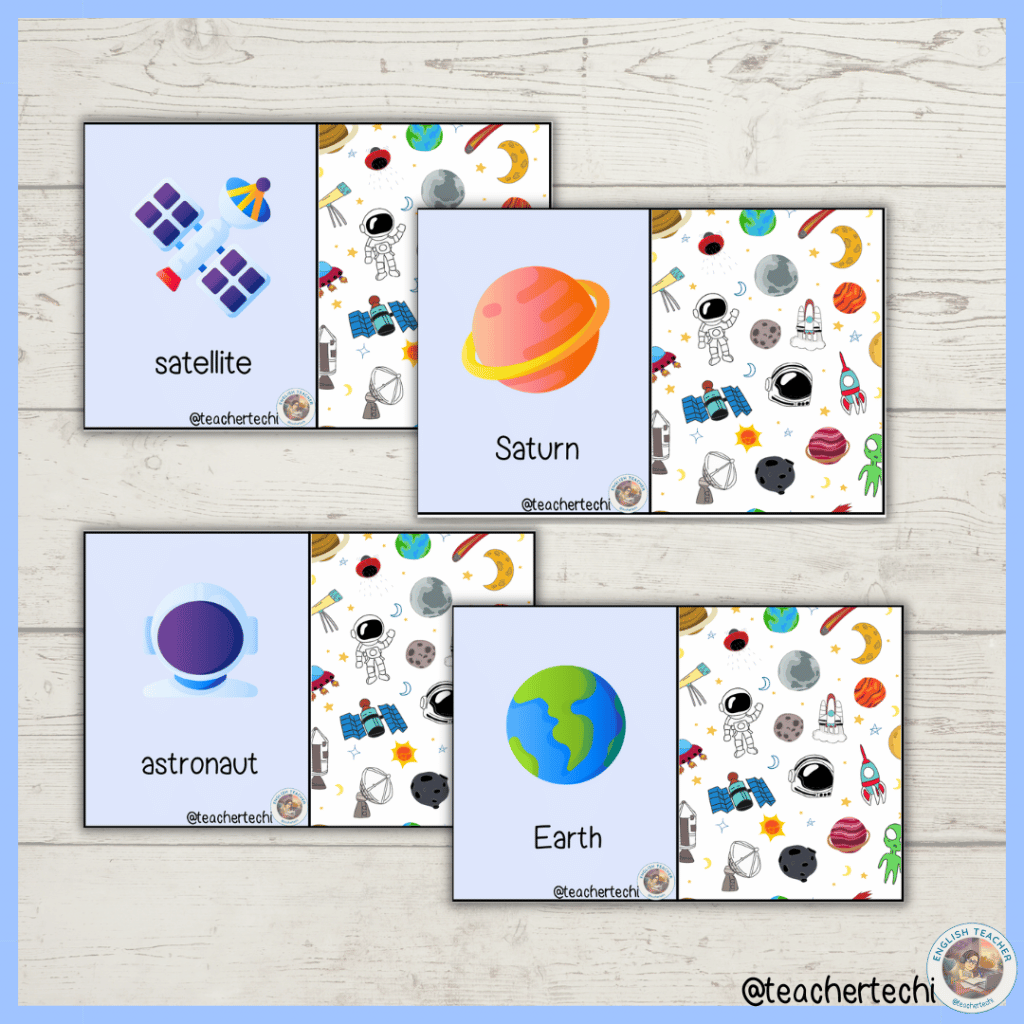 Flashcards: Space | Kumubox.com