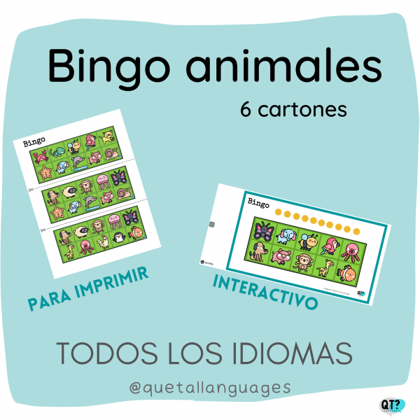 Bingo animales
