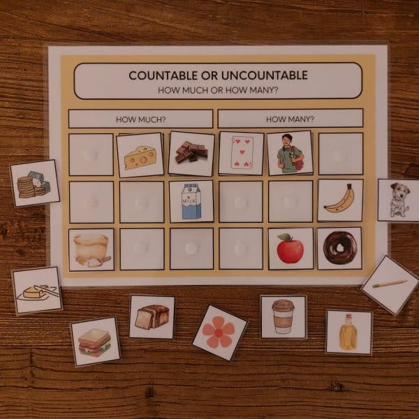 PACK COUNTABLE OR UNCOUNTABLE