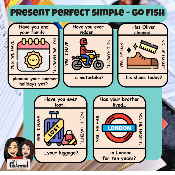 Present Perfect Simple – Go Fish – Colour