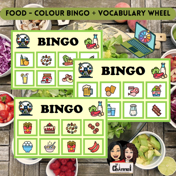 Food – Colour Bingo + Wheel