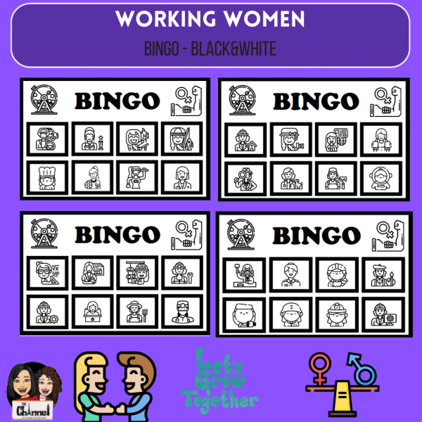 WORKING WOMEN – Bingo B&W
