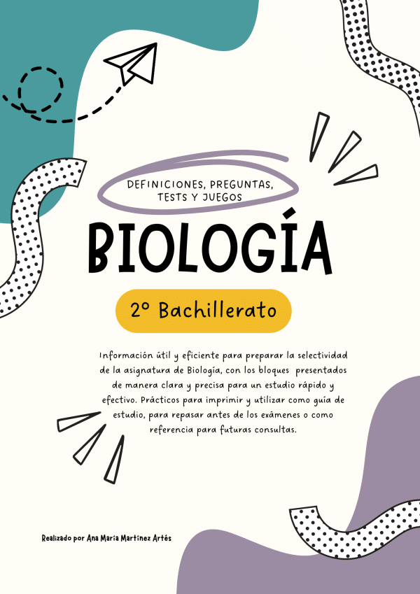 Cuaderno de trabajo Biología 2º Bachillerato