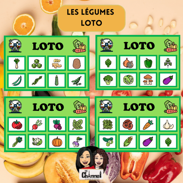 Les Légumes – Loto + Roulette interactive
