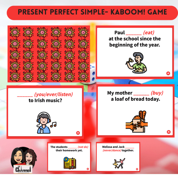 Present Perfect Simple – Kaboom Game