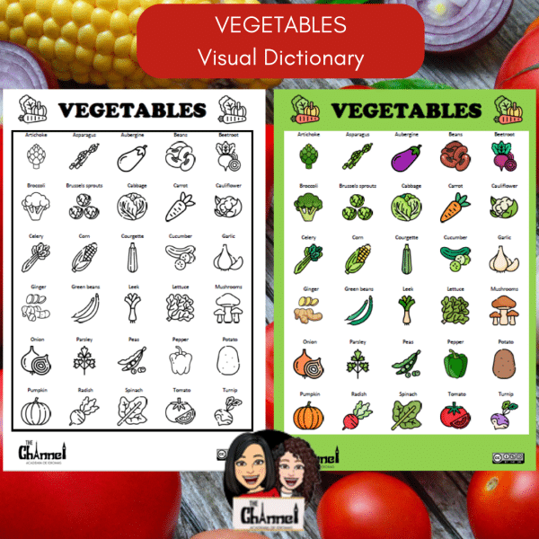 Vegetables – Visual Dictionary – Freebie