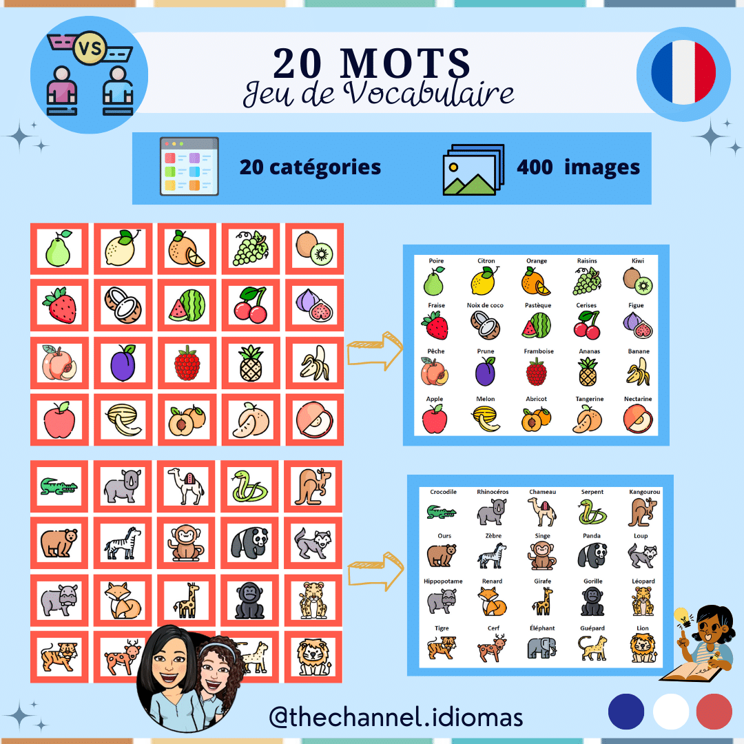 20 Mots – Jeu de Vocabulaire | Kumubox.com