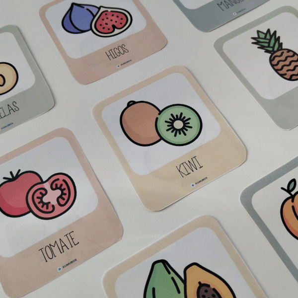 Flashcards de frutas